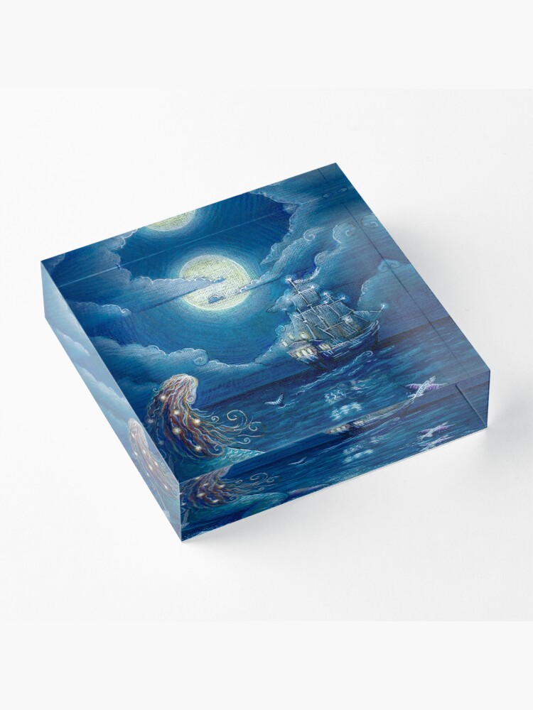 Alternate view of Mermaid Acrylic Block