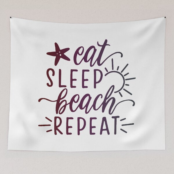 Item preview, Eat Sleep Beach Repeat designed and sold by DuskAttacker.