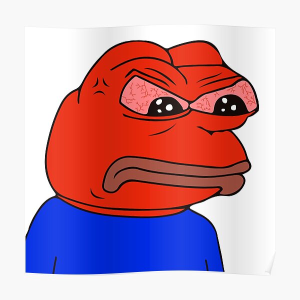 Angry Pepe  Posters Redbubble