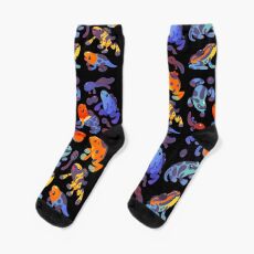 Poison dart frogs - dark Socks
