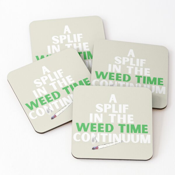 Item preview, A splif in the weed time continuum - white type designed and sold by bluehair.