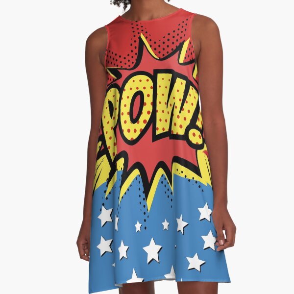 Pow Comic Book A-Line Dress