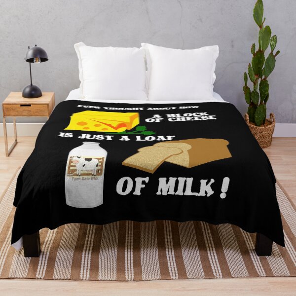 Item preview, CHEESE LOVERS A BLOCK OF CHEESE IS JUST A LOAF OF MILK designed and sold by Iskybibblle.