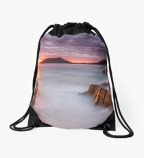 Shoal Bay Beach Sunrise Drawstring Bag