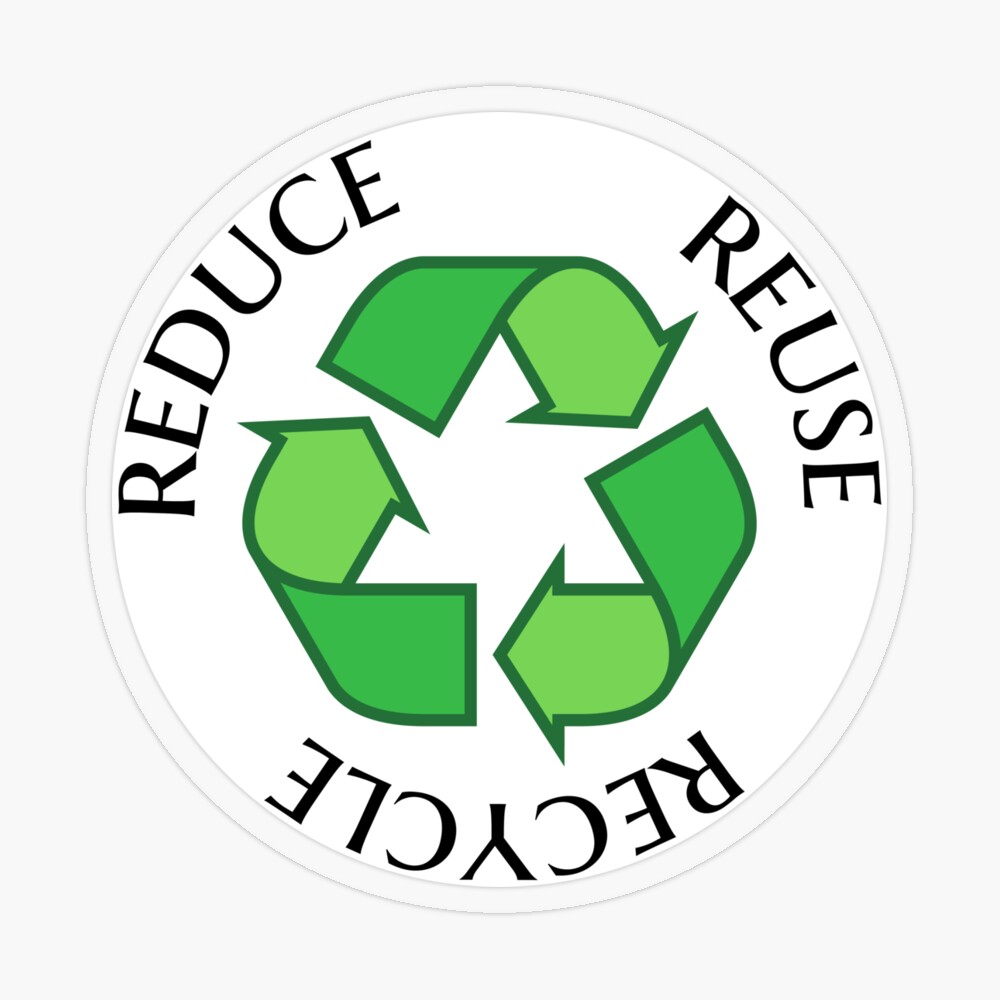 Reduce Reuse Recycle Logo Symbol Arrow 3R Classic Round Sticker | Zazzle |  Aufkleber rund, Aufkleber, Recyceln