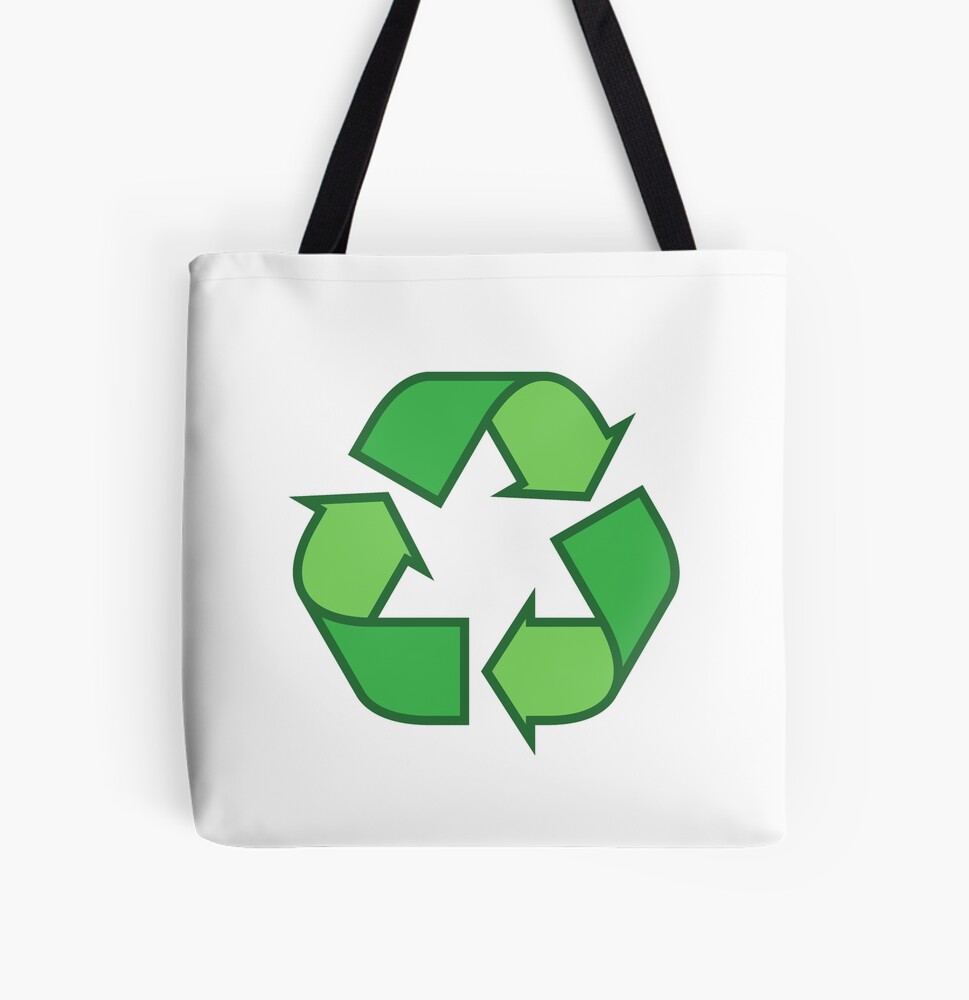 Recycle Tote Bag With Recycling Symbol, Reusable Grocery Bag, Eco Friendly  Graphic Tote, Environmental Gift, Environmentalist Shopping Bag 