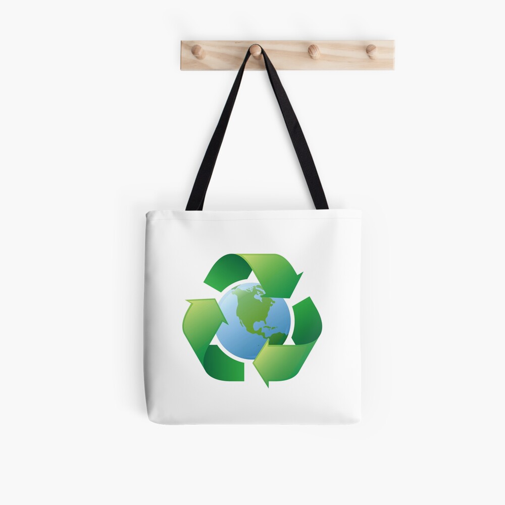 Recycle Tote Bag With Recycling Symbol, Reusable Grocery Bag, Eco Friendly  Graphic Tote, Environmental Gift, Environmentalist Shopping Bag 