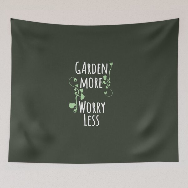 Item preview,  Garden more worry less  designed and sold by TheaDesign.
