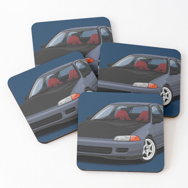 Item preview, Civic EG hatch grey designed and sold by ArtyMotive.