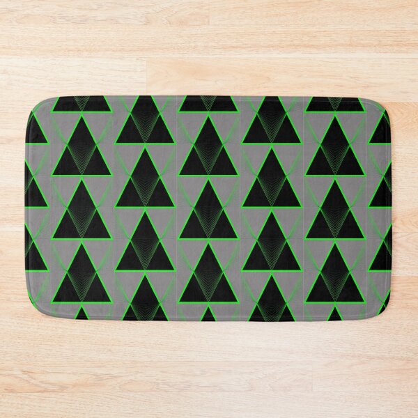 Item preview, Green graphic with triangles designed and sold by Robert Elfferich.