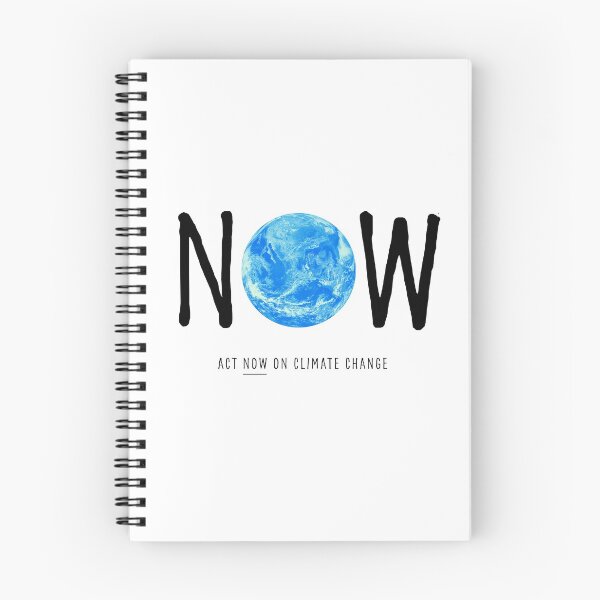 Item preview, ACT NOW ON CLIMATE CHANGE: The Original Big NOW Black Text on White designed and sold by Day Chapman.