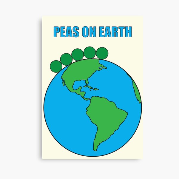 Peas On Earth Canvas Print