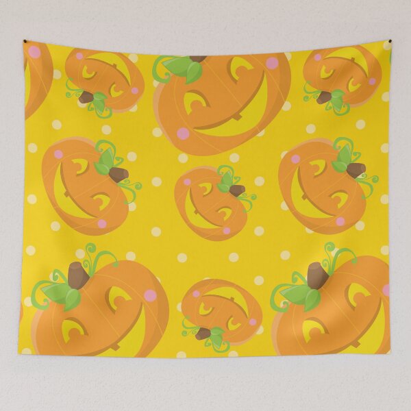 Item preview, Happy Halloween pumpkin pattern designed and sold by wolfgangrainer.