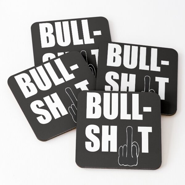 Item preview, Bullshit white print designed and sold by GePadeSign.