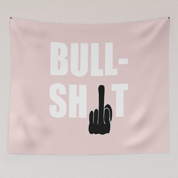 Item preview, Bullshit white print designed and sold by GePadeSign.