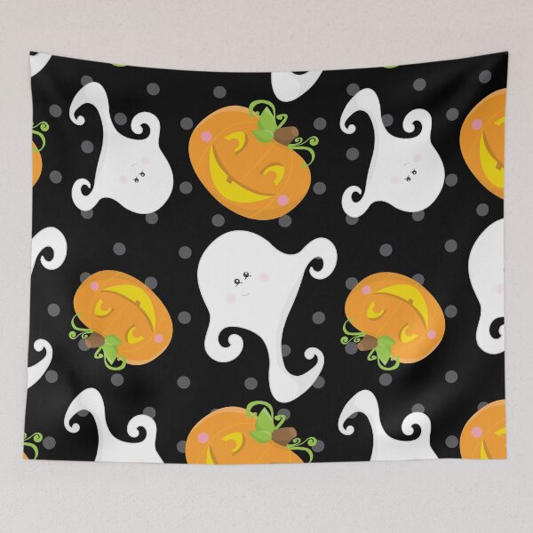 Item preview, Happy Halloween pumpkin pattern designed and sold by wolfgangrainer.