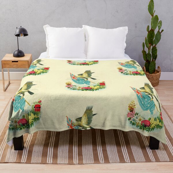 Item preview, Antique Australian Flag, Eagle and Flowers Poster designed and sold by karwilberevivalcollection.