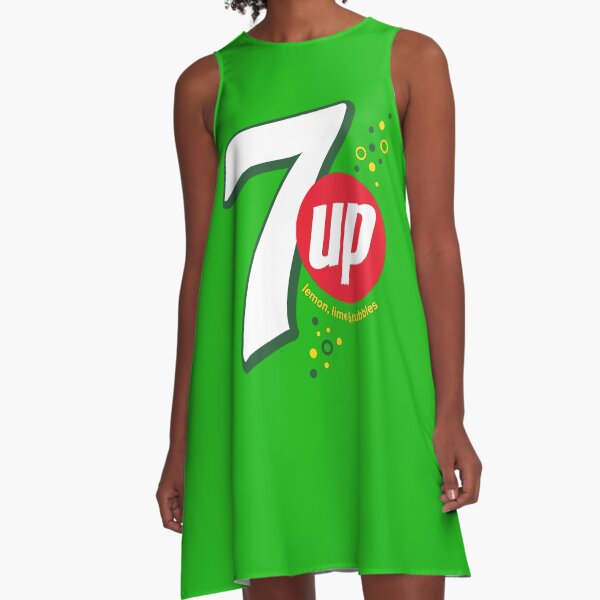 7 Up: Lemon, Lime & Bubbles! A-Line Dress