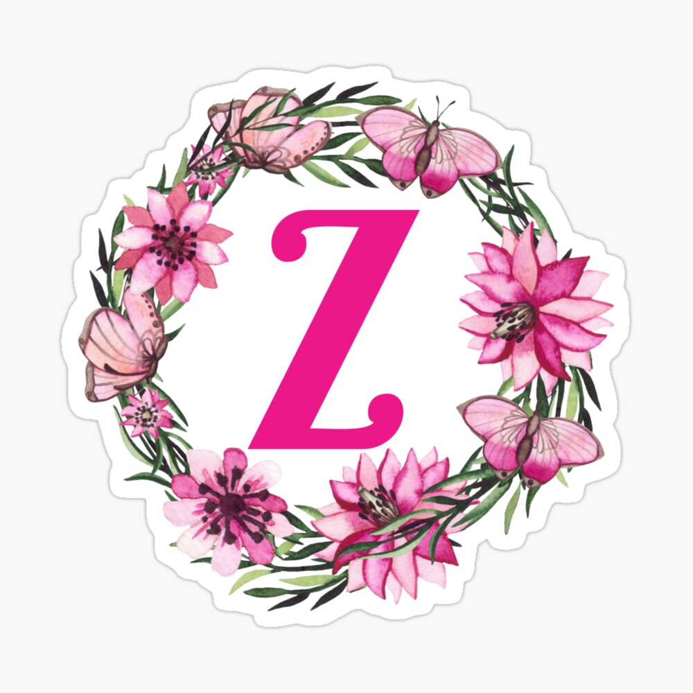 Funlucy Monogram Letter Z with Powder White Rose Floral Round Wood Clock  Initial Letter Z Wall Clock…See more Funlucy Monogram Letter Z with Powder