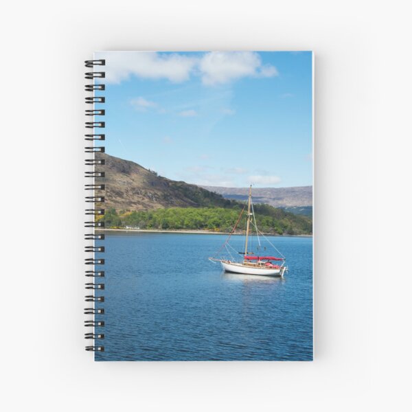 Boat on Loch Linnhe Spiral Notebook