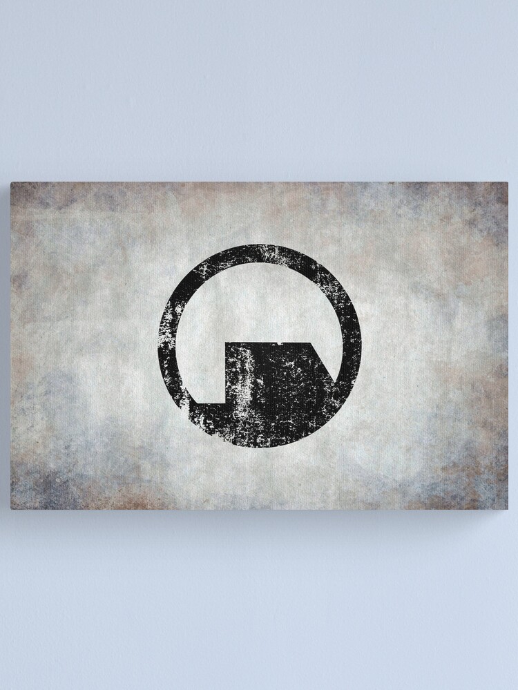 Alternate view of Black Mesa Logo · Distressed Canvas Print