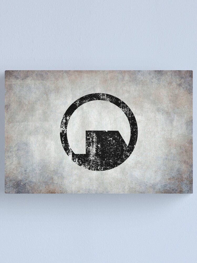 Alternate view of Black Mesa Logo · Distressed Canvas Print