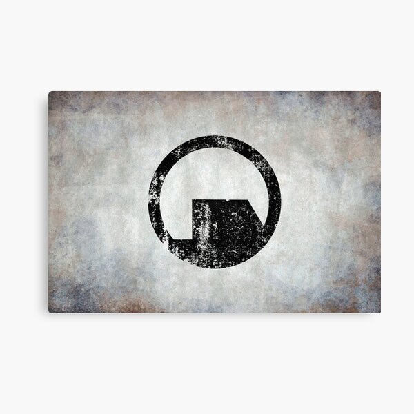 Black Mesa Logo · Distressed Canvas Print