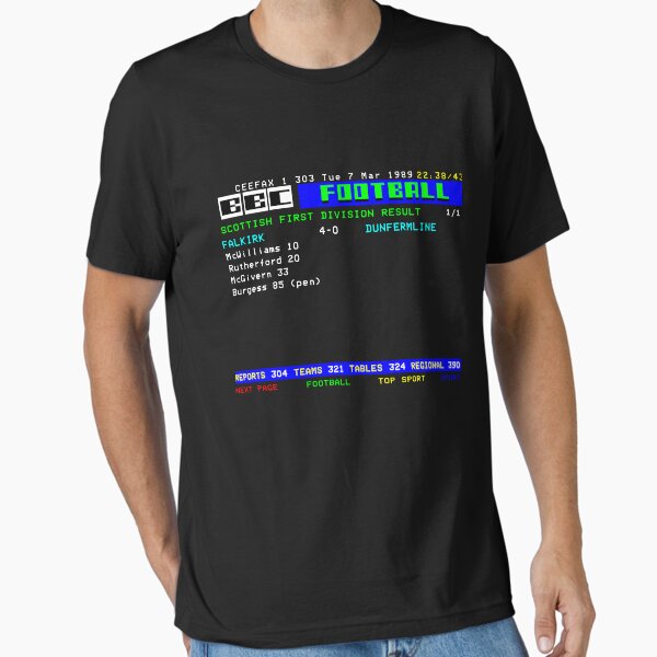 Item preview, Falkirk Super Tuesday 1989 v's Dunfermline CEEFAX designed and sold by boxoflyrics.