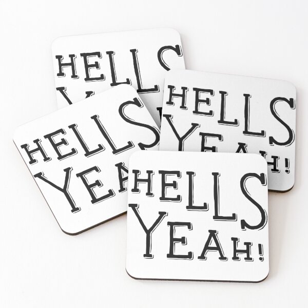 Item preview, Motivational Inspirational and Positive quote - hells yeah! typography text art by Word Fandom - wordfandom designed and sold by Kerry Pritchard.