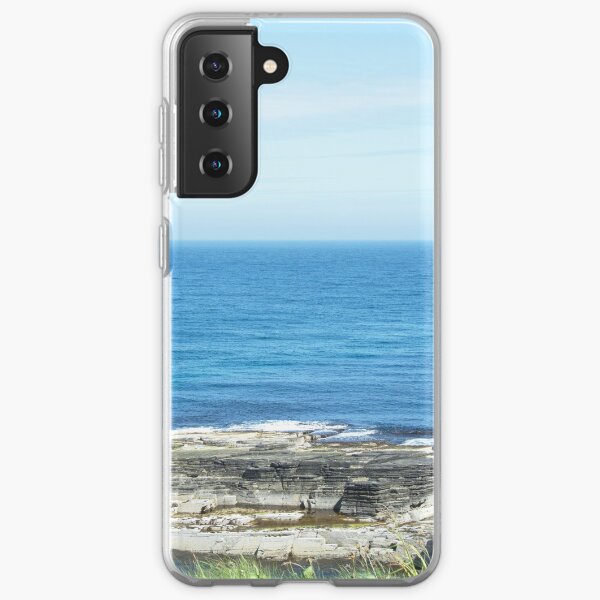 Rocks and raised ledge in sea Samsung Galaxy Soft Case