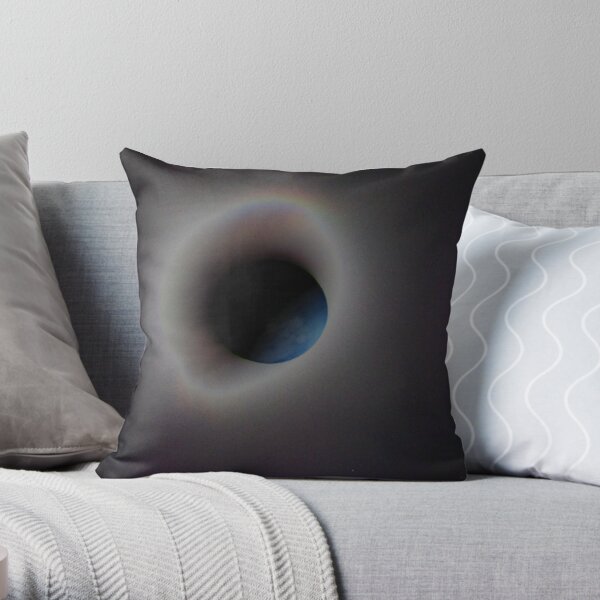 Lunar eclipse solarised Throw Pillow