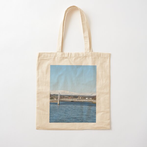 Ben Wyvis with Ness Bridge, Inverness Cotton Tote Bag