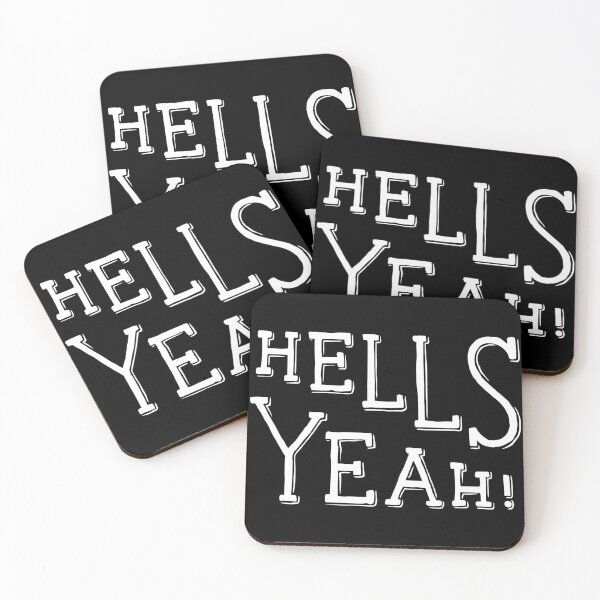 Item preview, Motivational Inspirational and Positive quote - hells yeah typography text art by Word Fandom - wordfandom designed and sold by Kerry Pritchard.