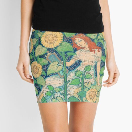 La Grande Dame by Eugène Grasset Mini Skirt