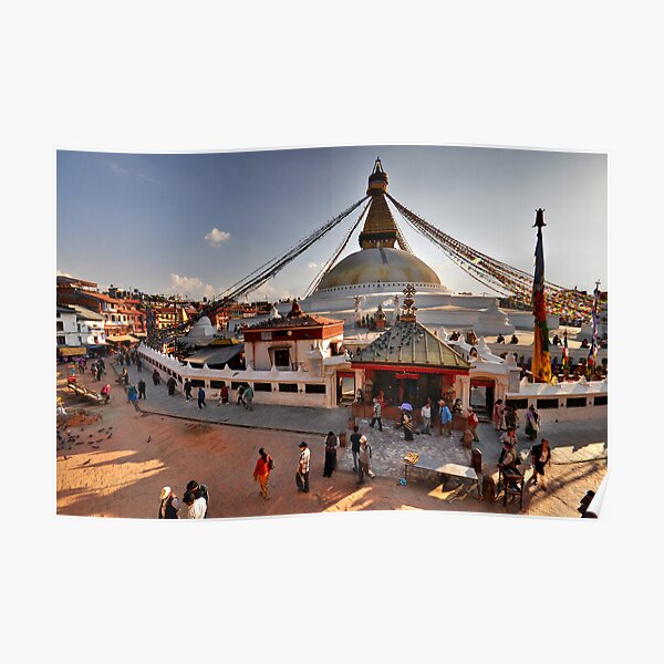Bodnath Stupa Poster