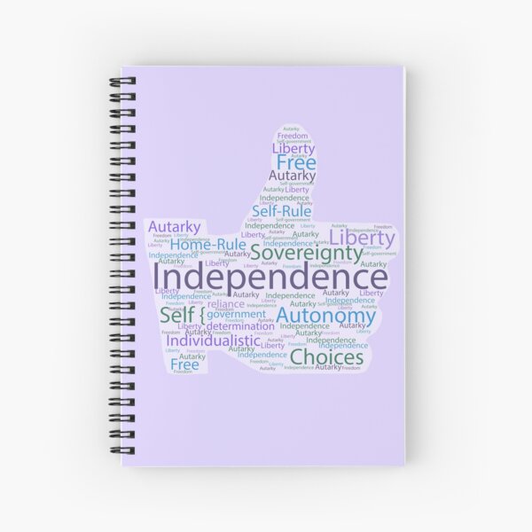 Thumbs Up for Independence Spiral Notebook