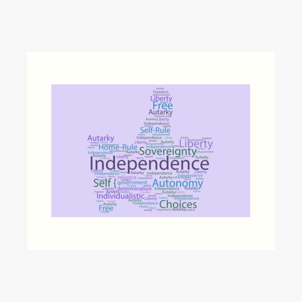 Thumbs Up for Independence Art Print