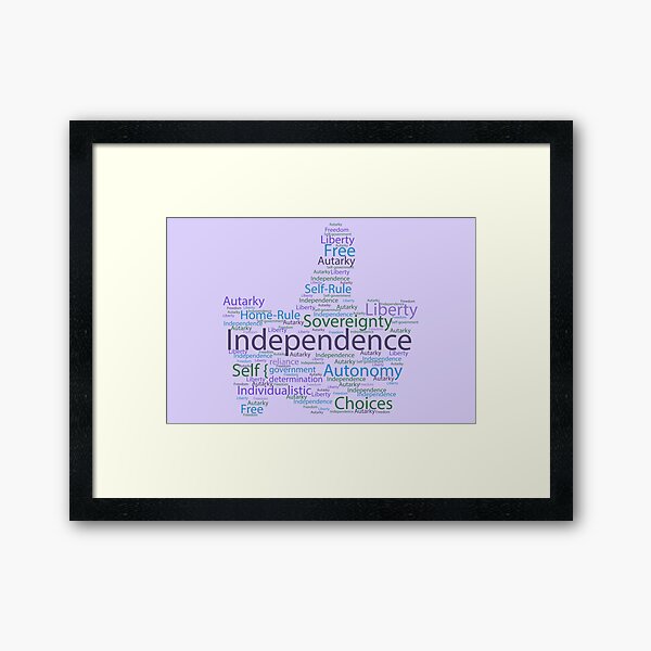 Thumbs Up for Independence Framed Art Print