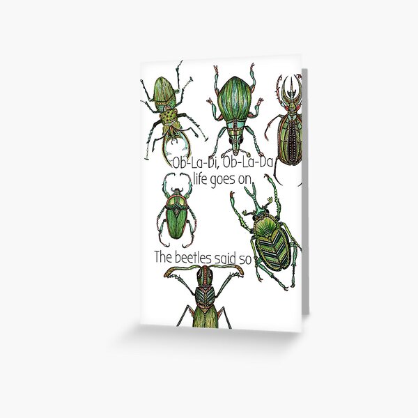 Beetle life Greeting Card