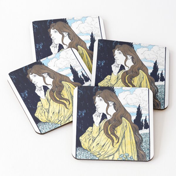 Item preview, Meditation by Eugène Grasset designed and sold by ArtExpression.