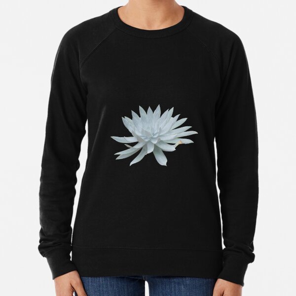 White Succulent Lightweight Sweatshirt
