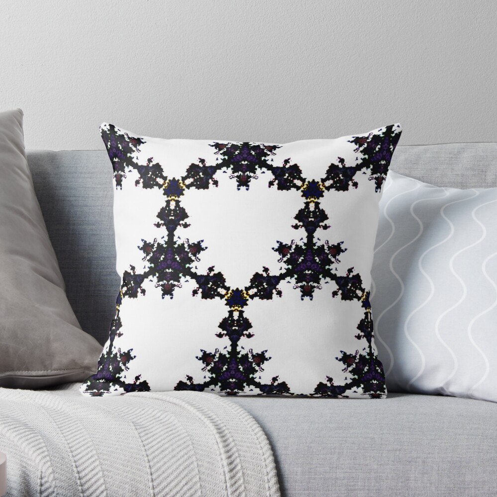Kaleidoscope pattern 25a Throw Pillow