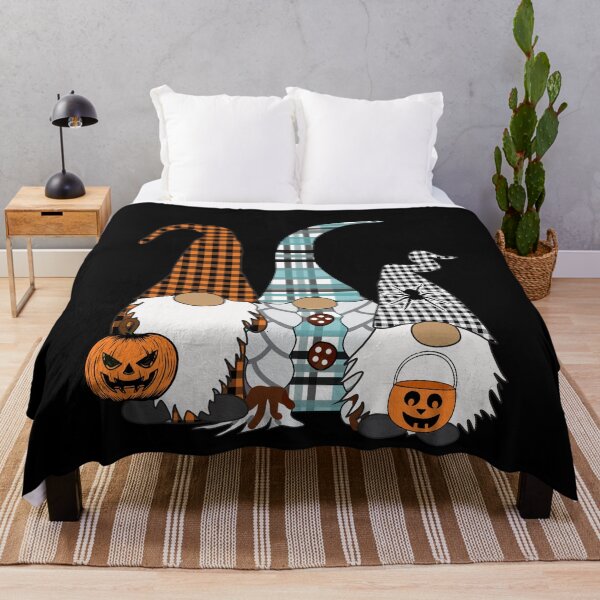 Item preview, 3 Halloween Gnomes Trick Or Treating Pumpkin Fall designed and sold by funnytshirtemp.