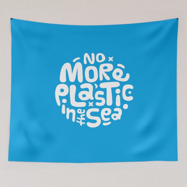 Item preview, No More Plastic in the Sea - Plastic Pollution Logo designed and sold by Bangtees.