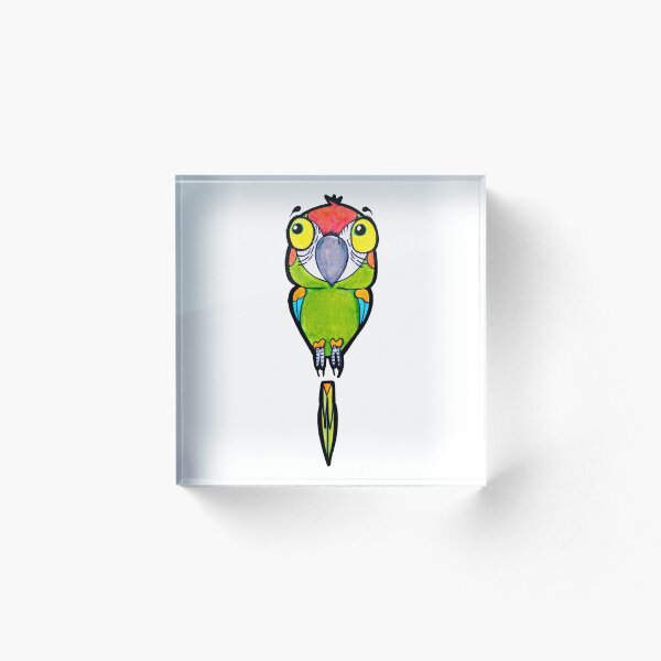 Item preview, Red-Fronted Macaw Bubblehead Bird designed and sold by KikoMoon.