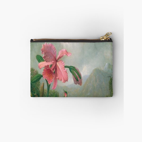 Item preview, Orchid and Hummingbird near a Mountain Waterfall-Martin Johnson Heade designed and sold by LexBauer.