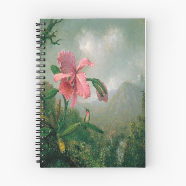 Item preview, Orchid and Hummingbird near a Mountain Waterfall-Martin Johnson Heade designed and sold by LexBauer.