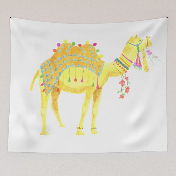Item preview, Adorned camel in the desert designed and sold by marinarrua.