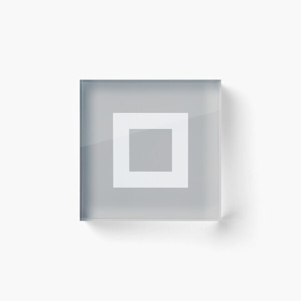 Item preview, Silver Gray White Squares In Square designed and sold by rewstudio.