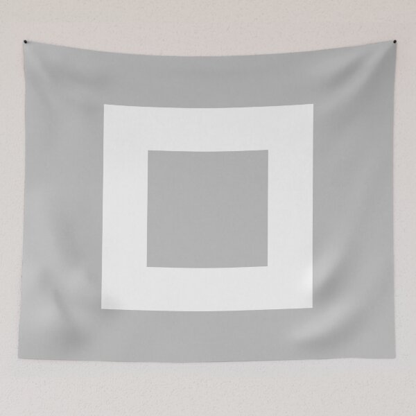 Item preview, Silver Gray White Squares In Square designed and sold by rewstudio.